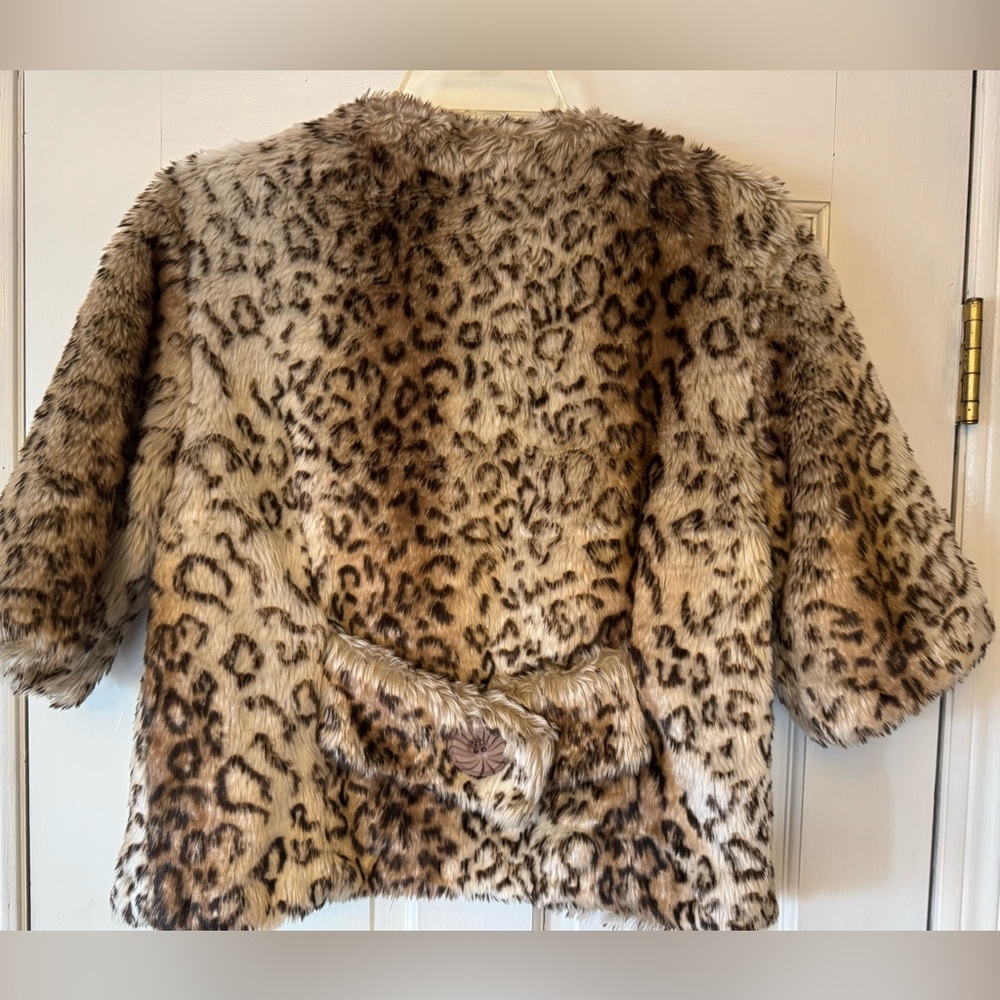 Leopard Print Teddy Jacket - image 2